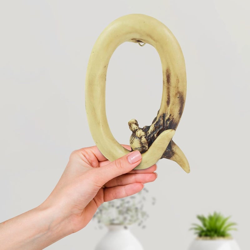 Pine Ridge Personalized Name Art 6" Antler Letter Q Home Decor - 3D Western Decorative Hanging Wall Letters Decorations Deer Antler Monogram Hunting Sign Design - Unique Gift Ideas - Image 2